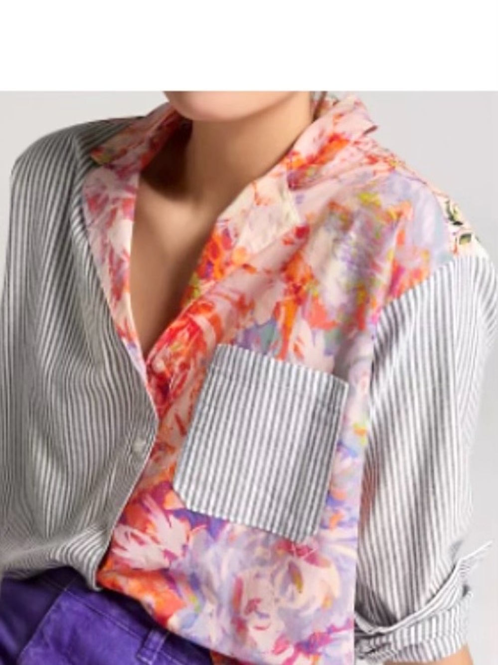 Maeve The Clarissa Floral Buttondown size 6